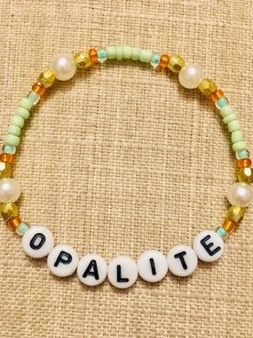 Handmade Opalite (Showgirl) Friendship Bracelet for Adults and Kids